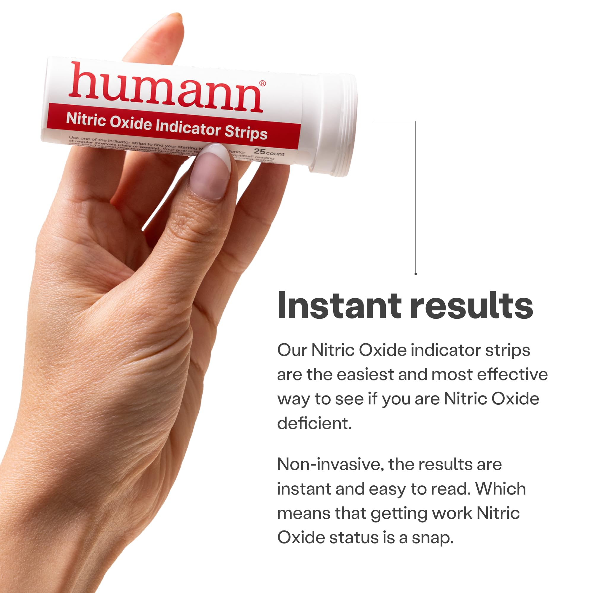 Humann - Nitric Oxide I Indicator Strips - Test salivary Nitrite Levels - 1 Tube of 25 Strips — Amazon image 3