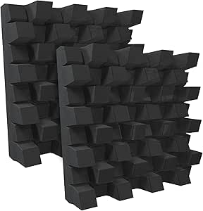 Amazon.com: (2 Pack) — Sound Acoustic Studio Diffuser «Sirius» | 2D QRD ...