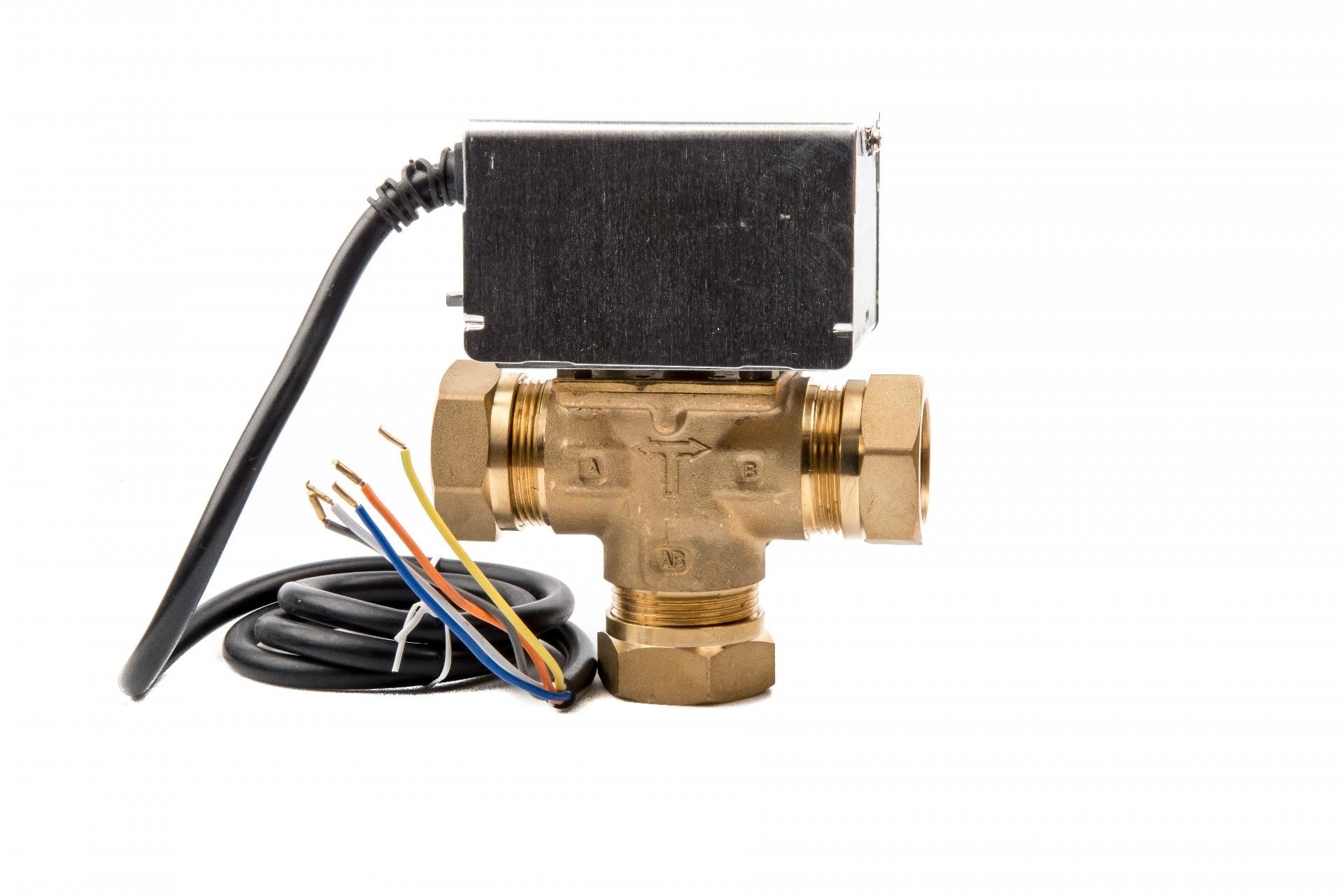 22.5 Team Controls Team Controls 3 Port Mid Position Motorised Zone Valve 28Mm 5 Wire, Direct Replacement For Honeywell V4073a, Tower, Banico, Horstmann…