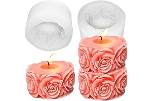 2PCS Rose Mold Silicone - Unleash Your Creativity in Candle Making, Baking, and More