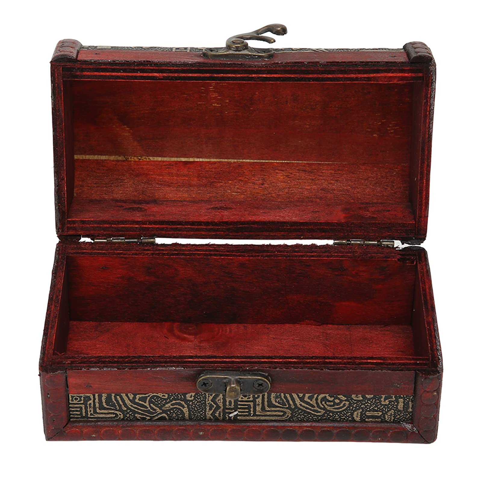 Treasure Box Portable Size Unique Design Wooden Treasure Chest Retro Style for Office for Travel for Home-image-49