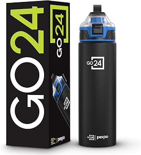 Go24 Aqua Sip Stainless Steel Single Wall Fridge Water Bottle & Sipper