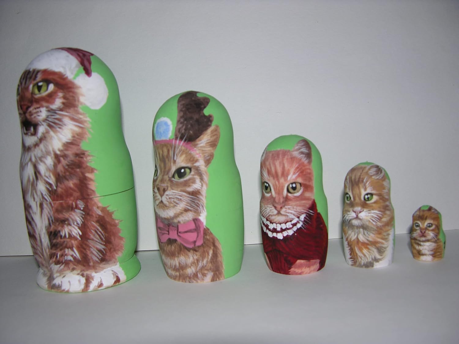 Christmas Cats Nesting Doll