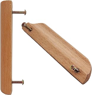 BinifiMux 5" Wood Handles, Drawer & Wardrobe Pulls, 4-Pack for Cabinet & Cupboard