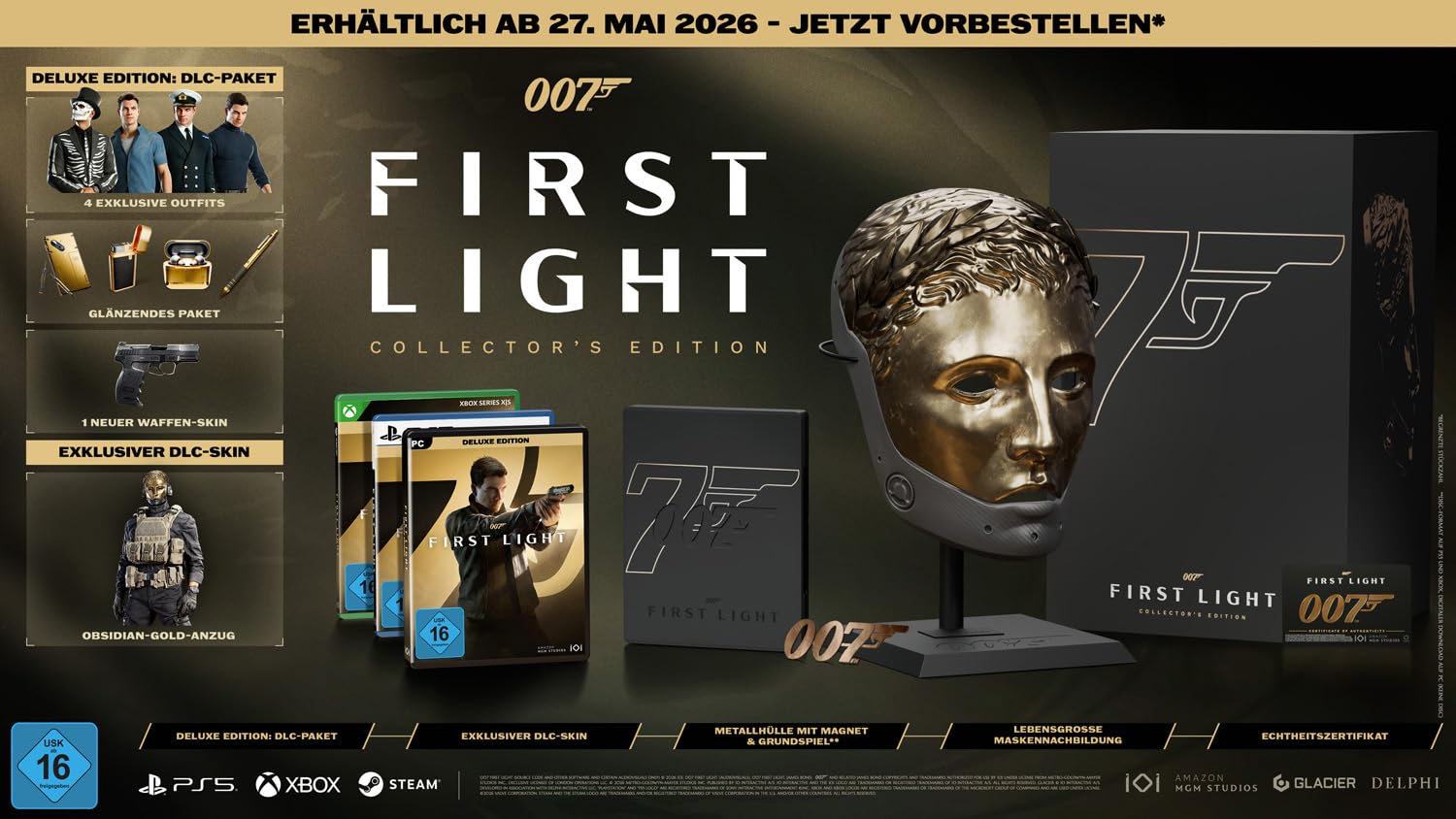 IO Interactive 007 First Light Video Game Masked Edition (PS5)