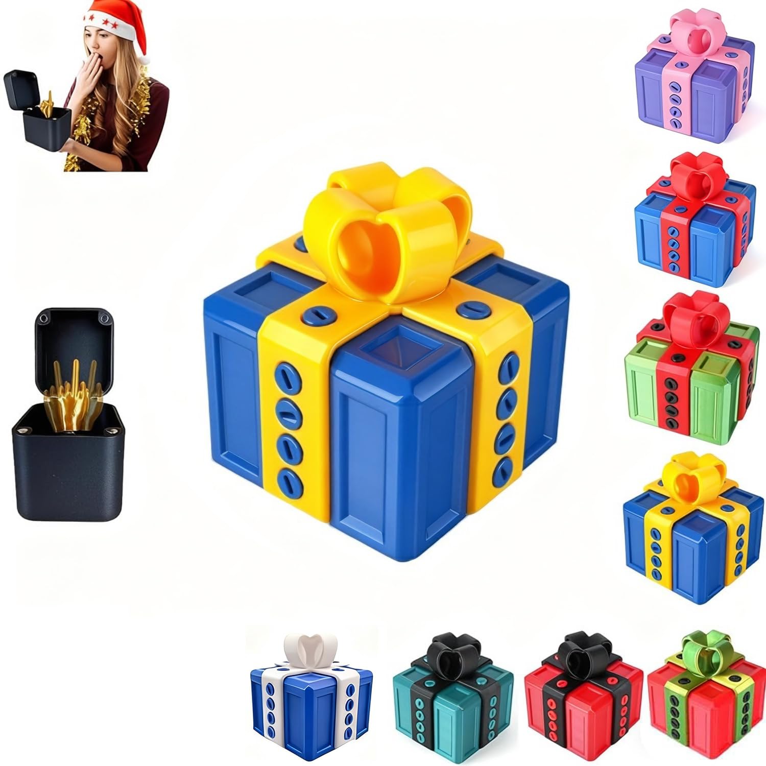 The Prank Box – Annoying Gift Box with Screws, Screw Gift Boxes Prank, The Annoying Present, Funny 3D Printed Screw Gifts Boxes Ideal, for Funny Christmas Unlocked Gifts Boxes (A#)