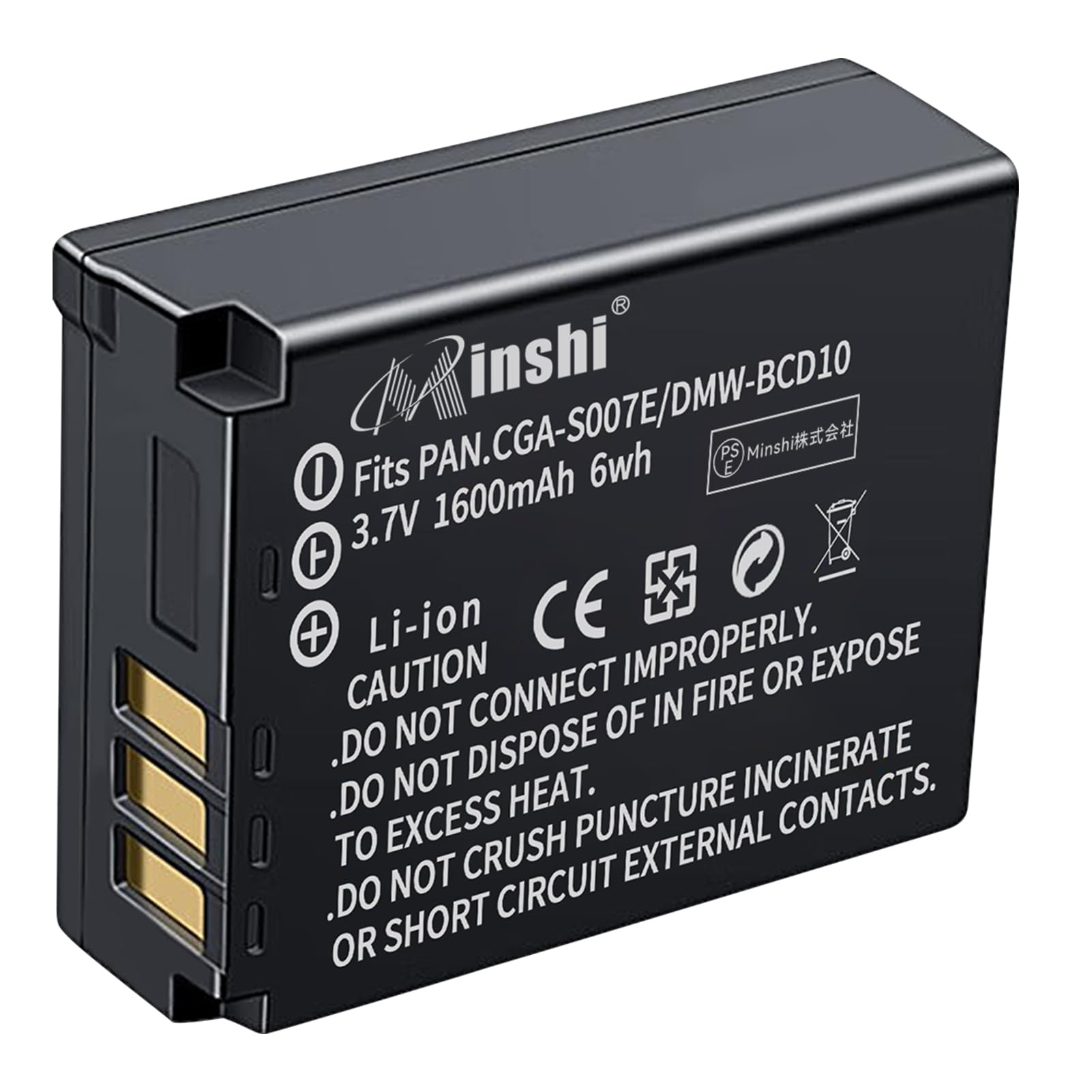 Amazon | MINSHI PANASONIC対応 最新チップ搭載充電式DMW-BCD10互換