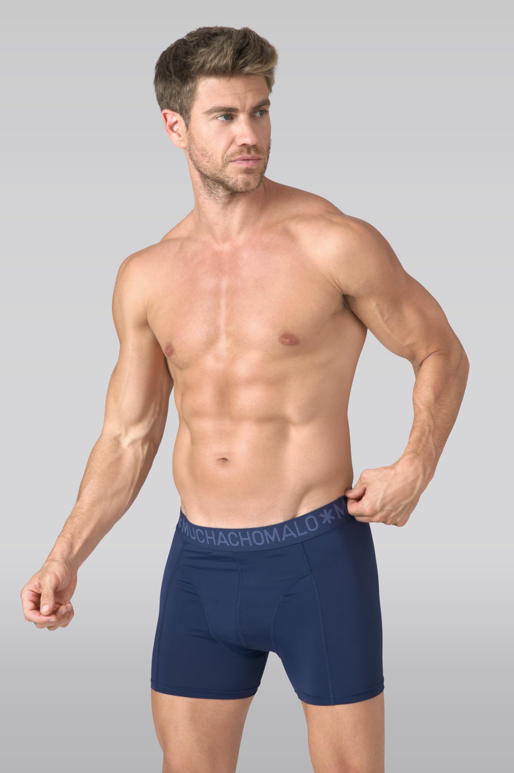 Muchachomalo Hombre Bóxer 6-Pack Liso Microfibra Cinturilla Elástica