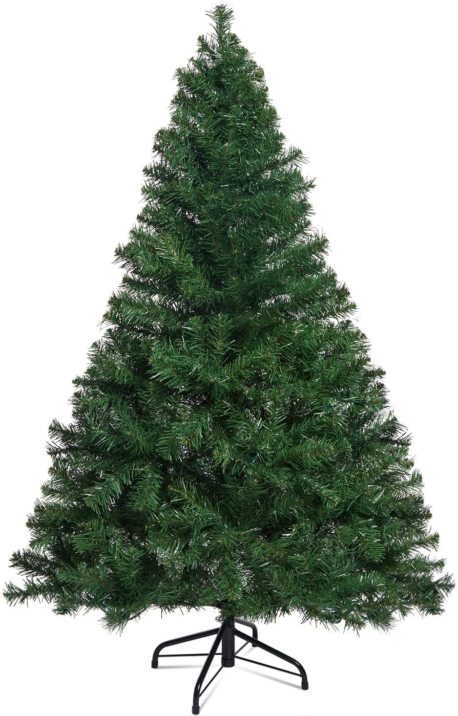 WBHome 5FT Premium Spruce Hinged Artificial Christmas Tree, 420 Branch Tips, Unlit, Green, (XMT-0003-50)