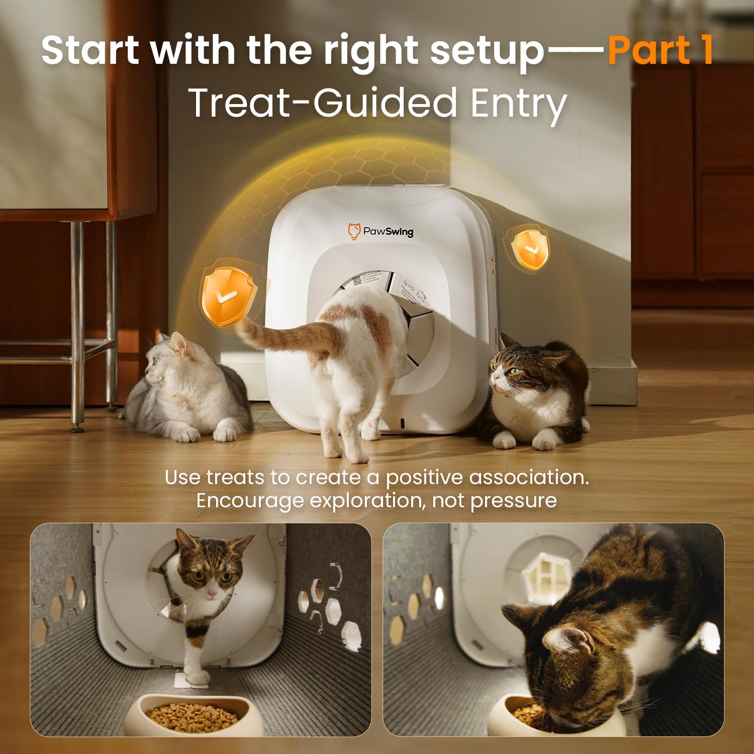 Amazon.com : PawSwing Neo Cat Self Groomer with Imitation Cat