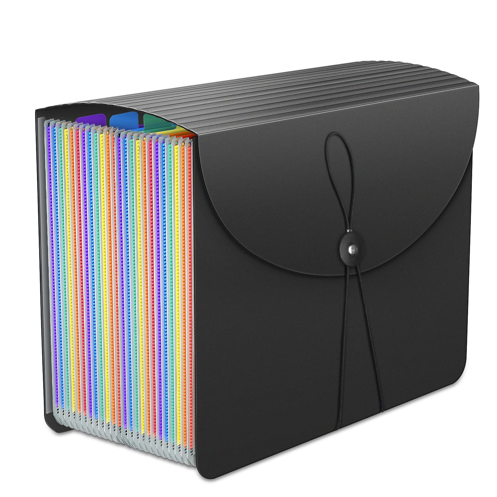 24 Pockets Expanding File Folder,Accordion File Organizer,Document Organizer Letter Size,Expandable Filing Box,Special Designed for Portable Use,