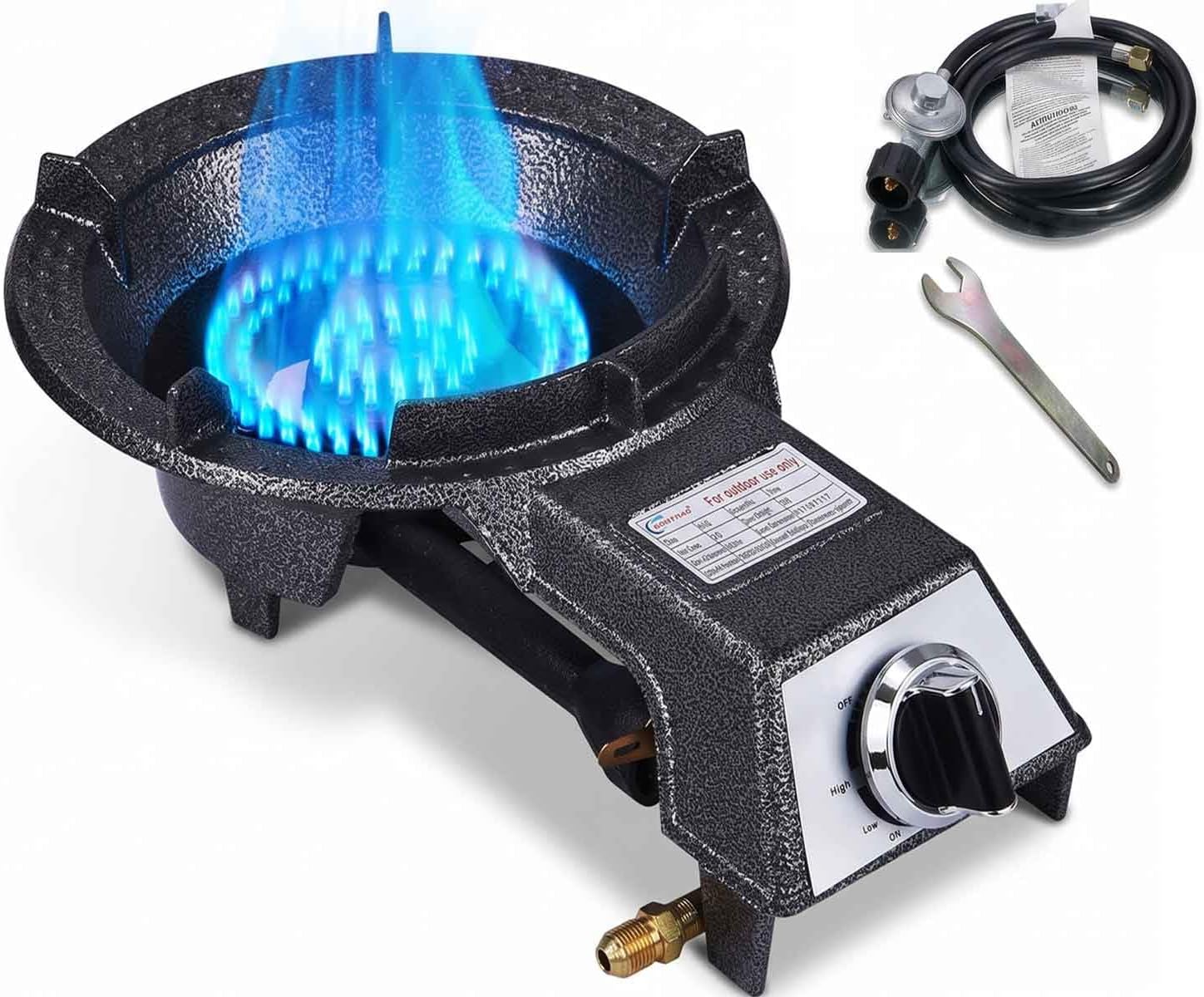 Horyanr Single Burner Propane Stove Automatic Ignition Cast Iron (M-03)