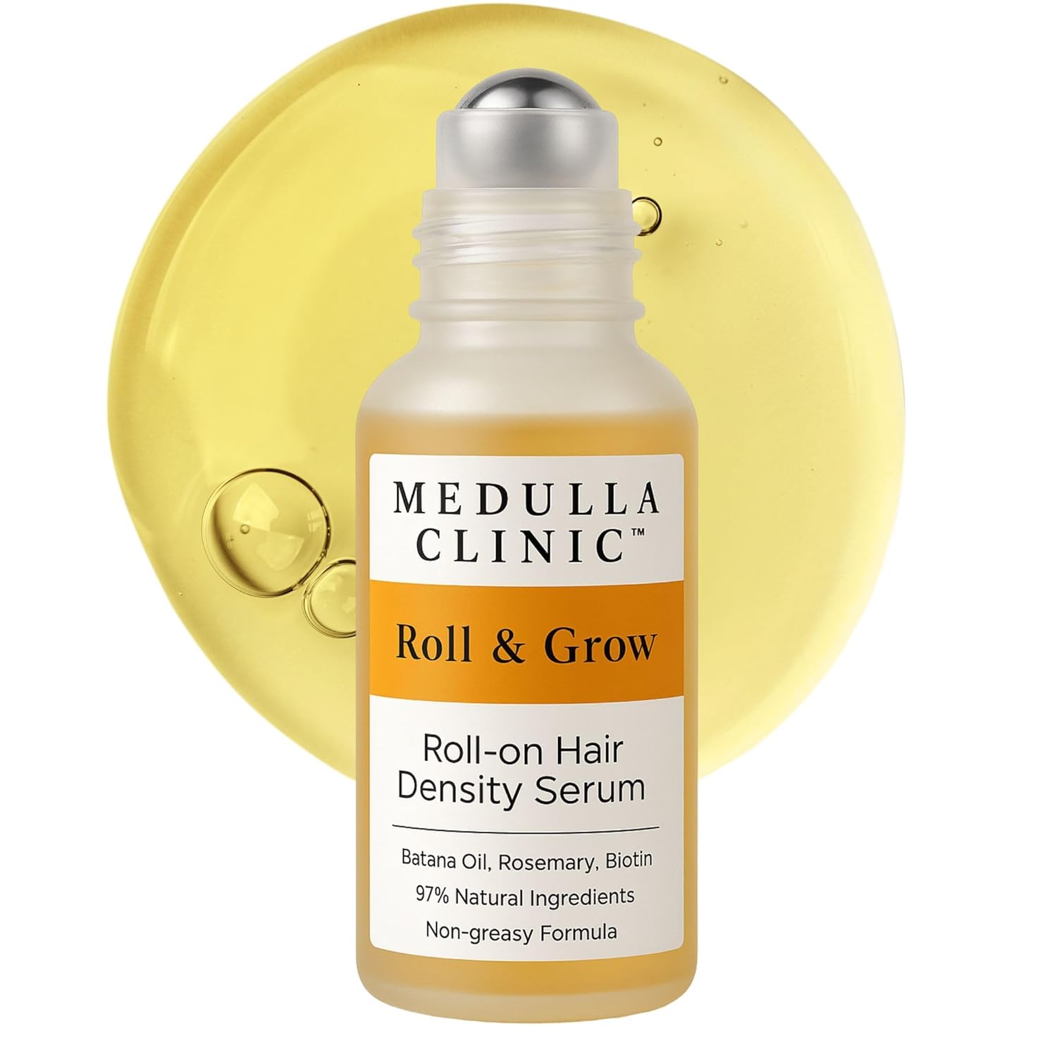 Made in EU - Medulla Clinic Hair Growth Serum Roll On for Scalp Use Derma Roller Routine with