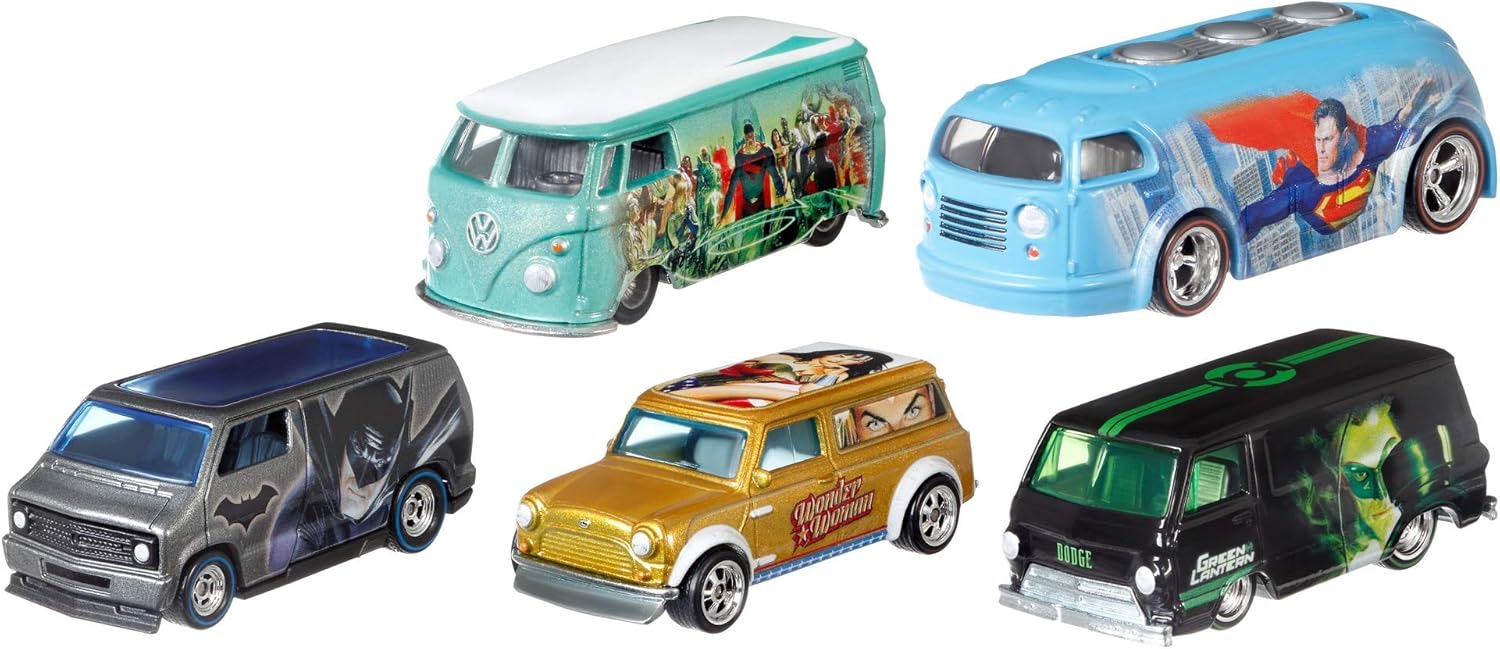 Hot Wheels Alex Ross Limited Edition Collector 5 Pack, Multicolor