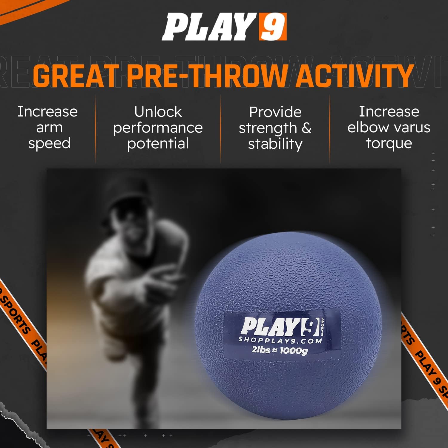 Play 9 Sports | PlyoBalls for Baseball | Weighted Balls for Baseball | Baseball Pitching and Velocity Training