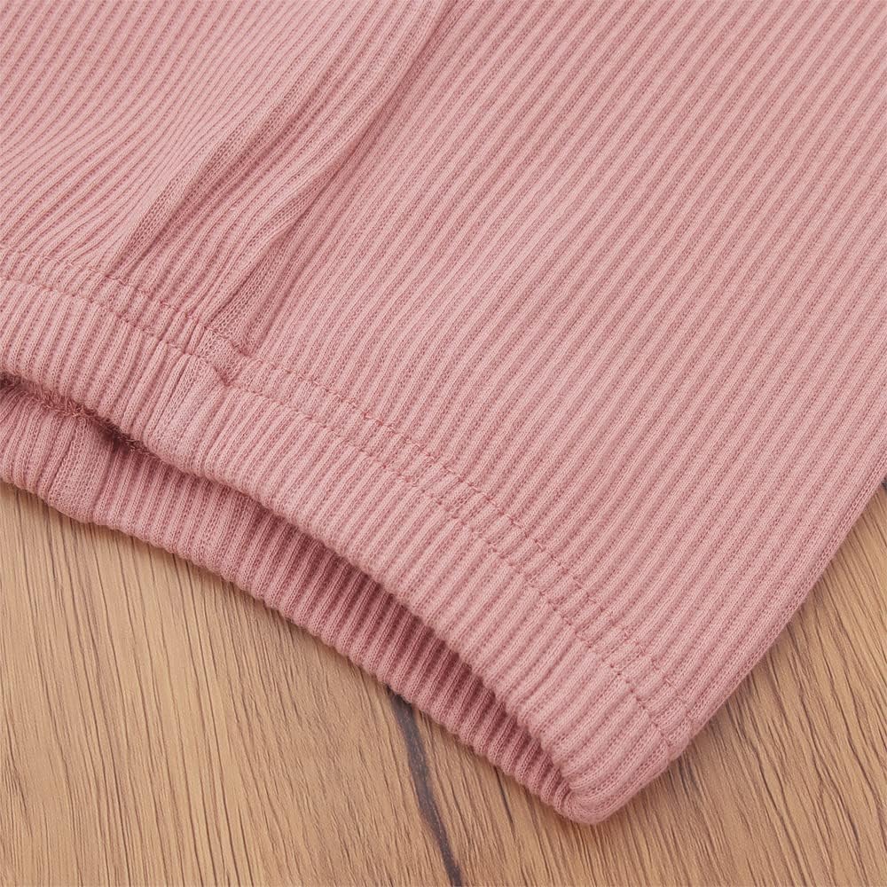 Toddler Baby Girls Leggings Footless Lace Trim Tights Ruffle Ribbed Knit Stocking Infant Fall Winter Warm Bottom Pants - Image 4