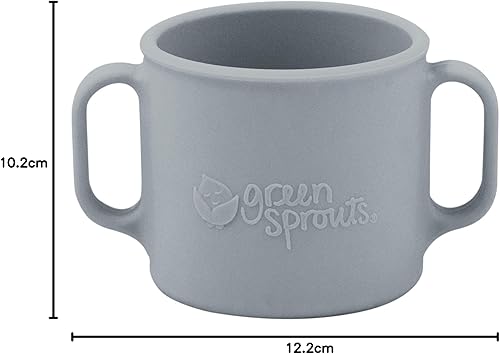 Miniatura 10 de green sprouts Vaso de aprendizaje de silicona, 12 meses +, silicona curada con platino, seguro para esterilizador, probado para hormonas, arándano,
