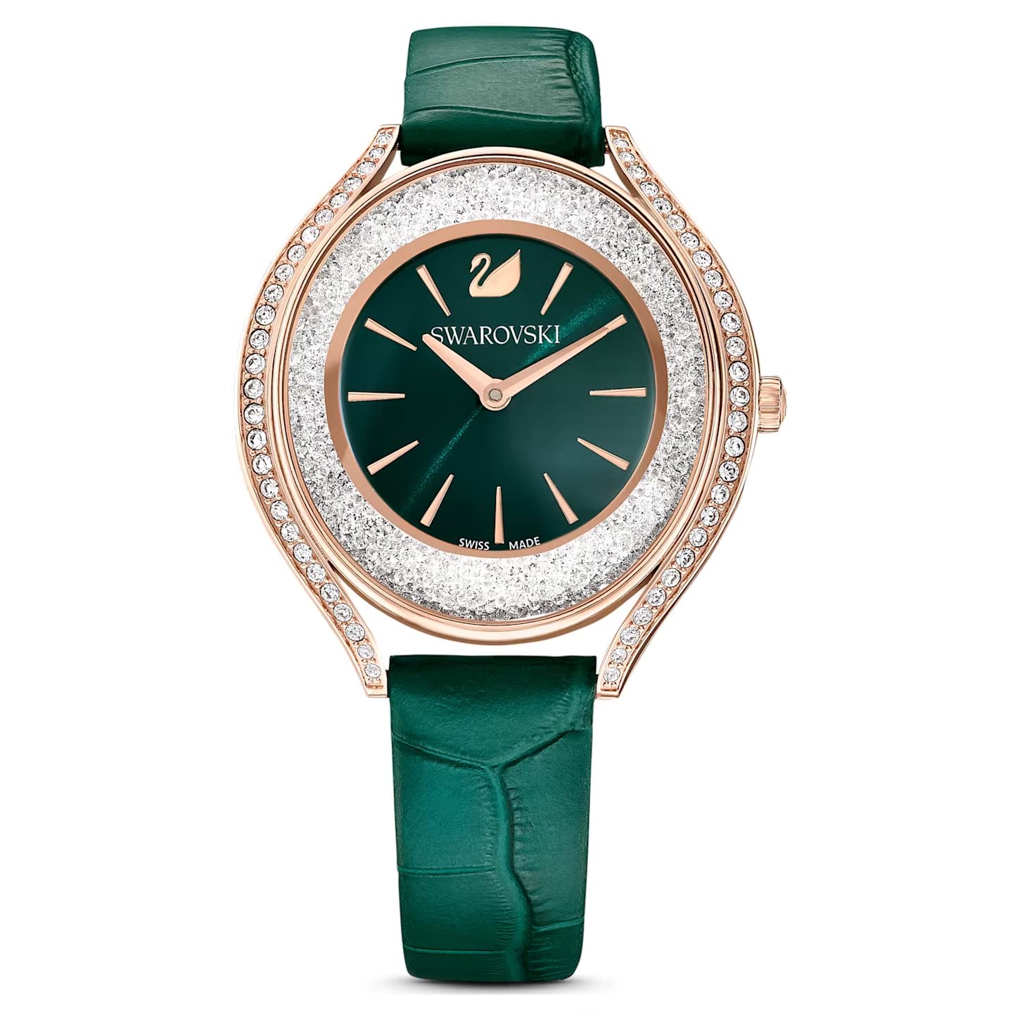 Swarovski Leather Analog Green Dial Womens Watch-5644078, Band Color-Green (B0BHWX42M1) Amazon Price History, Amazon Price Tracker