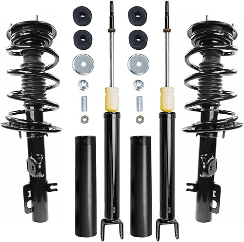 Miniatura 83 de Detroit Axle - Amortiguadores para BMW 328i 325i 128i 135i 335i 330i 335d 335is (sin Sport Susp.) 2 puntales delanteros completos con muelle