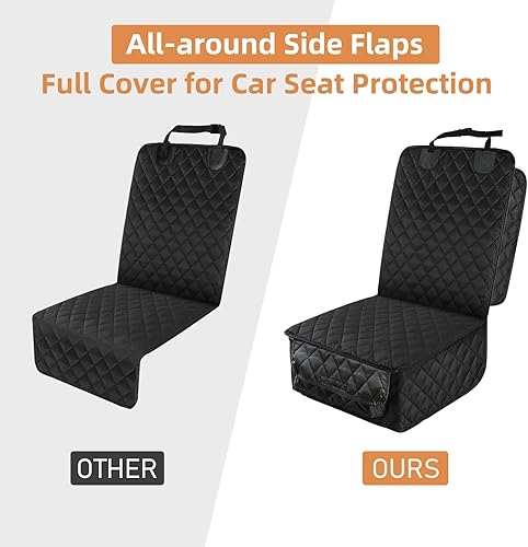 Miniatura 4 de PETICON Funda impermeable para asiento delantero de automóvil, paquete de 2 unidades, funda de asiento de automóvil para perro de protección