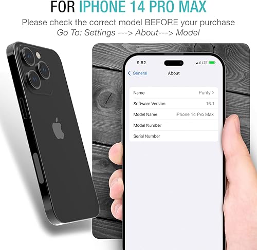 Miniatura 2 de Purity Paquete de 3 + 2 diseñados para iPhone 14 Pro Max 2022, paquete de 3 protectores de pantalla + 2 protectores de lente de cámara [vidrio