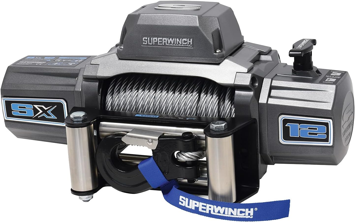 Superwinch 1712200 SX12 12V DC Winch 12,000 lb/5,443 kg Single Line ...