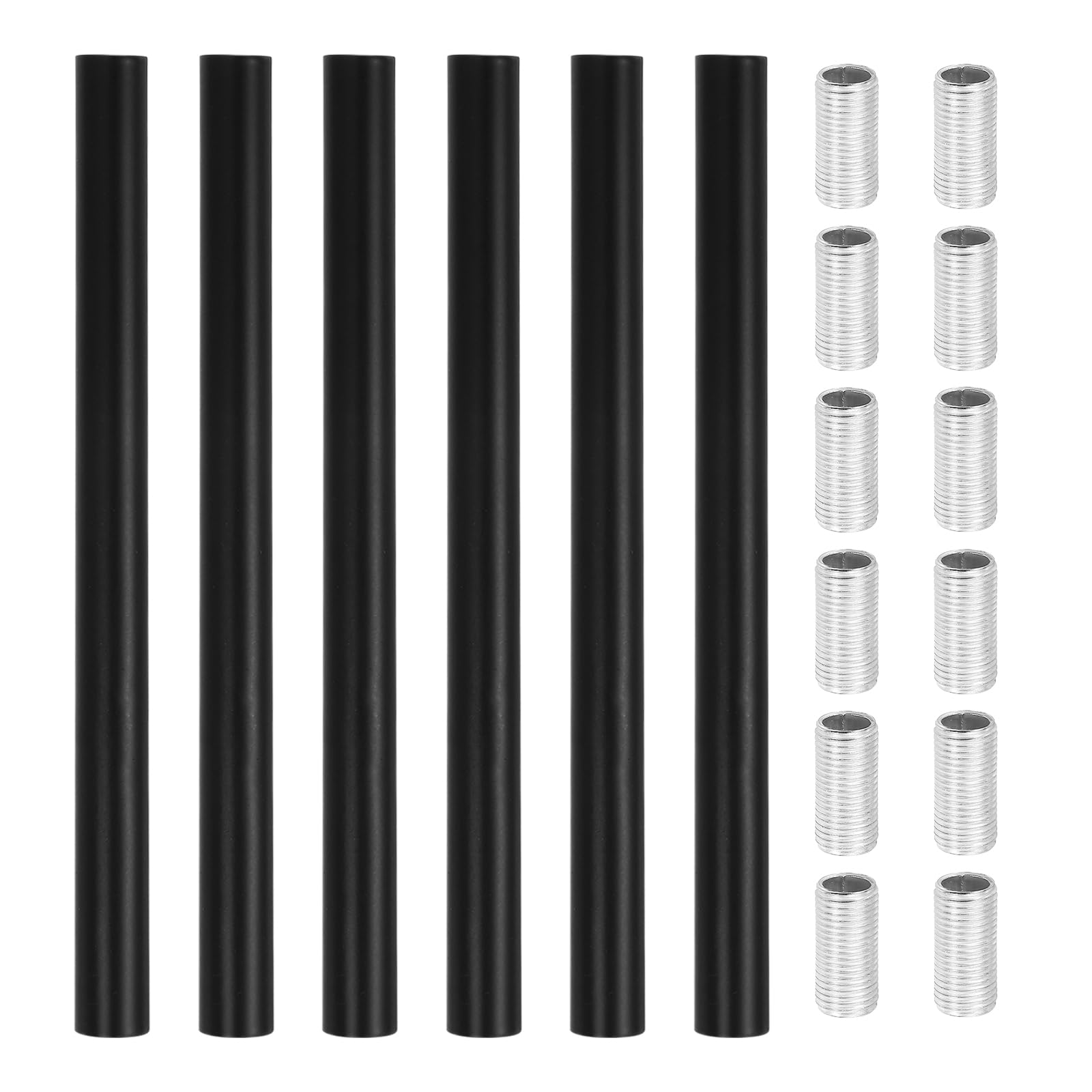 VIAPUICE Ceiling Light Fixture Downrods M10 x5.9" Lamp Extension Rod 6 Pcs