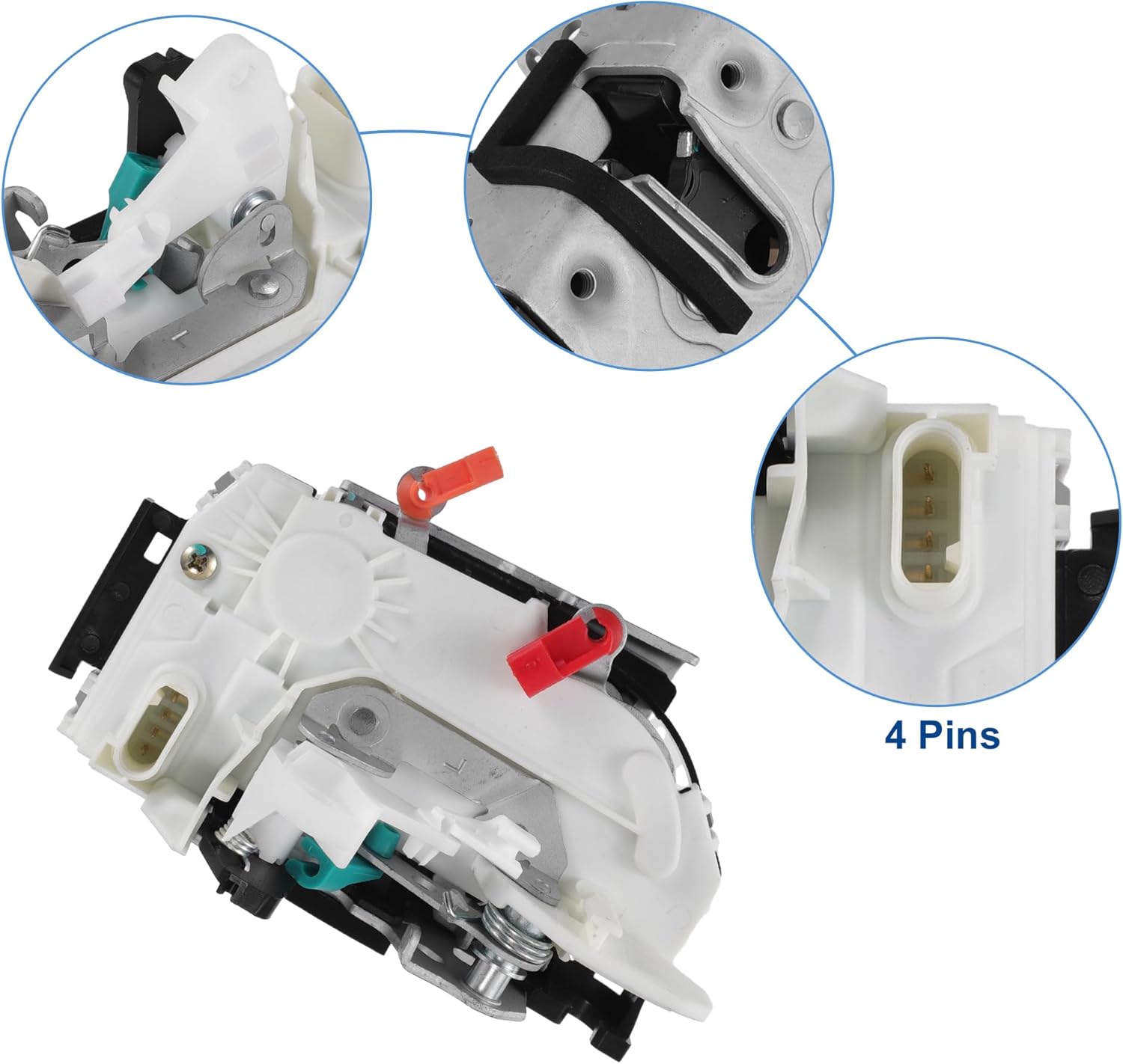 ACROPIX Front Left Right Power Door Lock Latch Actuator Fit for Jeep Wrangler 2007-2018 No.4589277AL/4589277AF - Pack of 2