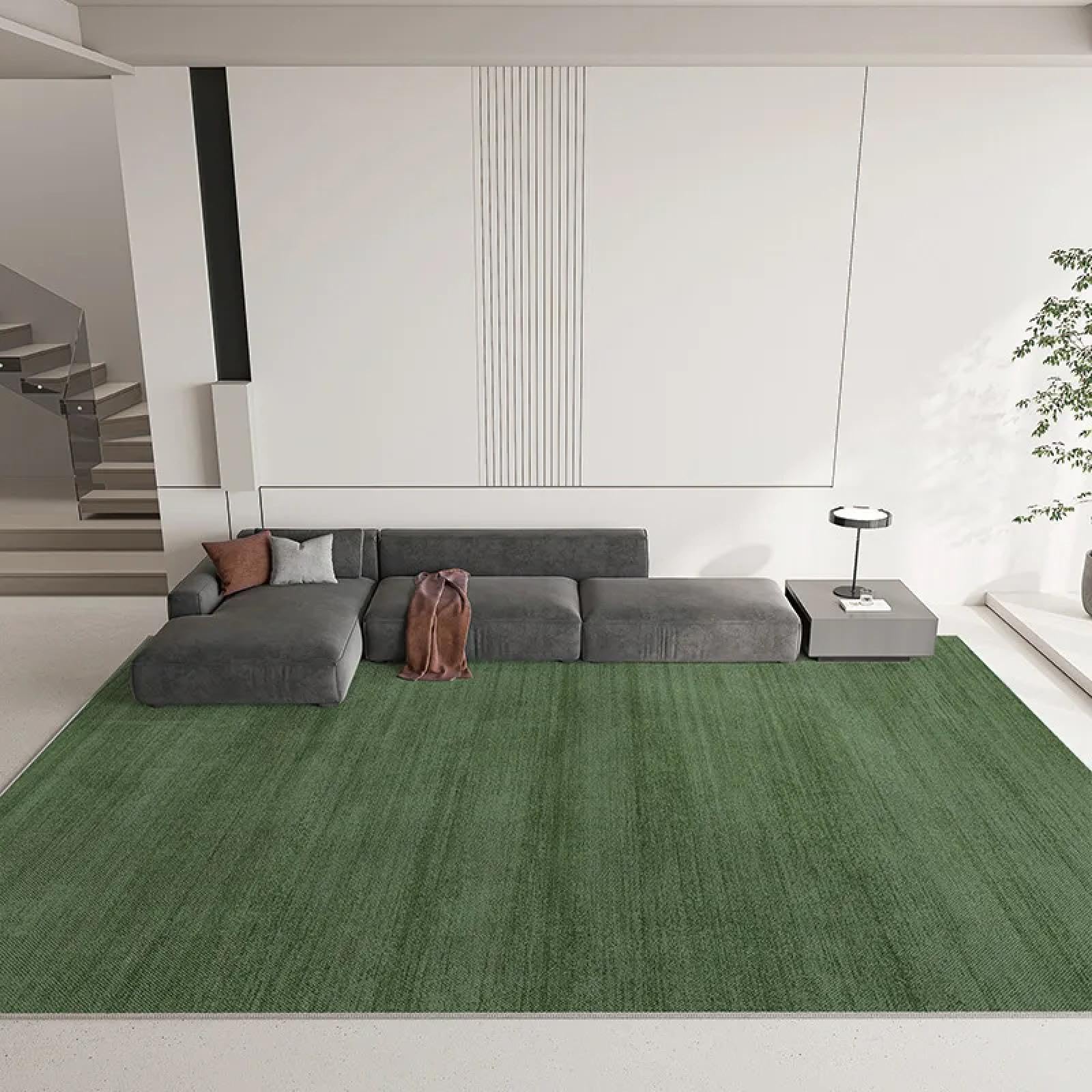 Tapis de bureau vert haute qualité grand sous-main simple uni