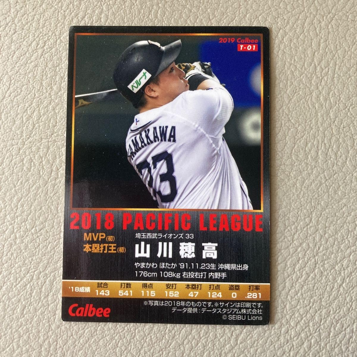 Amazon.co.jp: 山川穂高 プロ野球チップス2019 サインカード 埼玉西武 