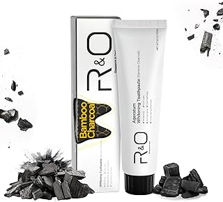 R&O Ageratum Whitening Toothpaste with Bamboo Charcoal, 3.53 oz - Great for Teeth Whitening, Reduces Plaque, Removes Stubborn Stains, Promotes Oral Health, Long - Lasting Fresh Breath (1)