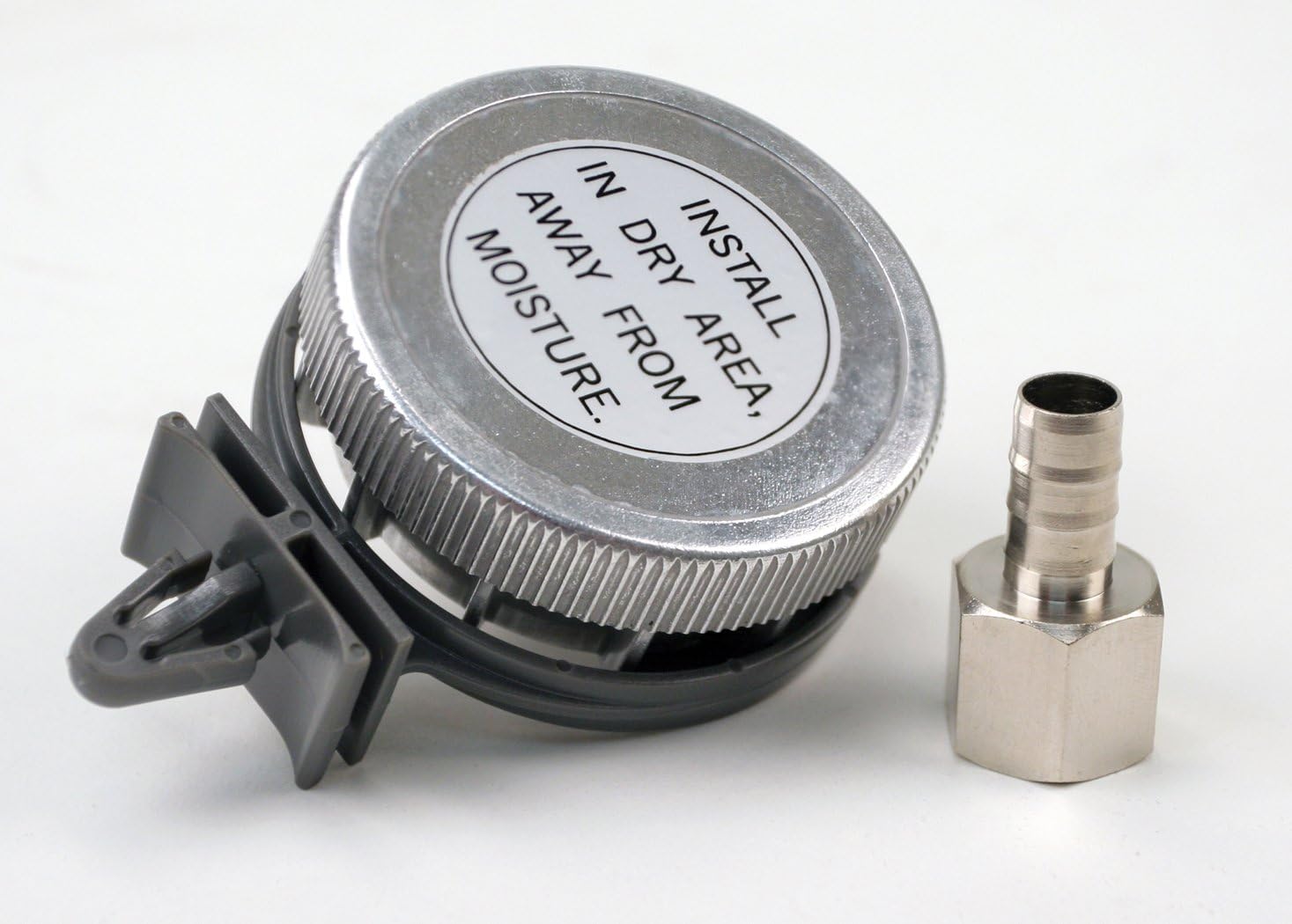 Viair 92629 3/8" x 1/2" NPT Tube Fitting Remote Intake Air Filter Assembly with Metal Housing