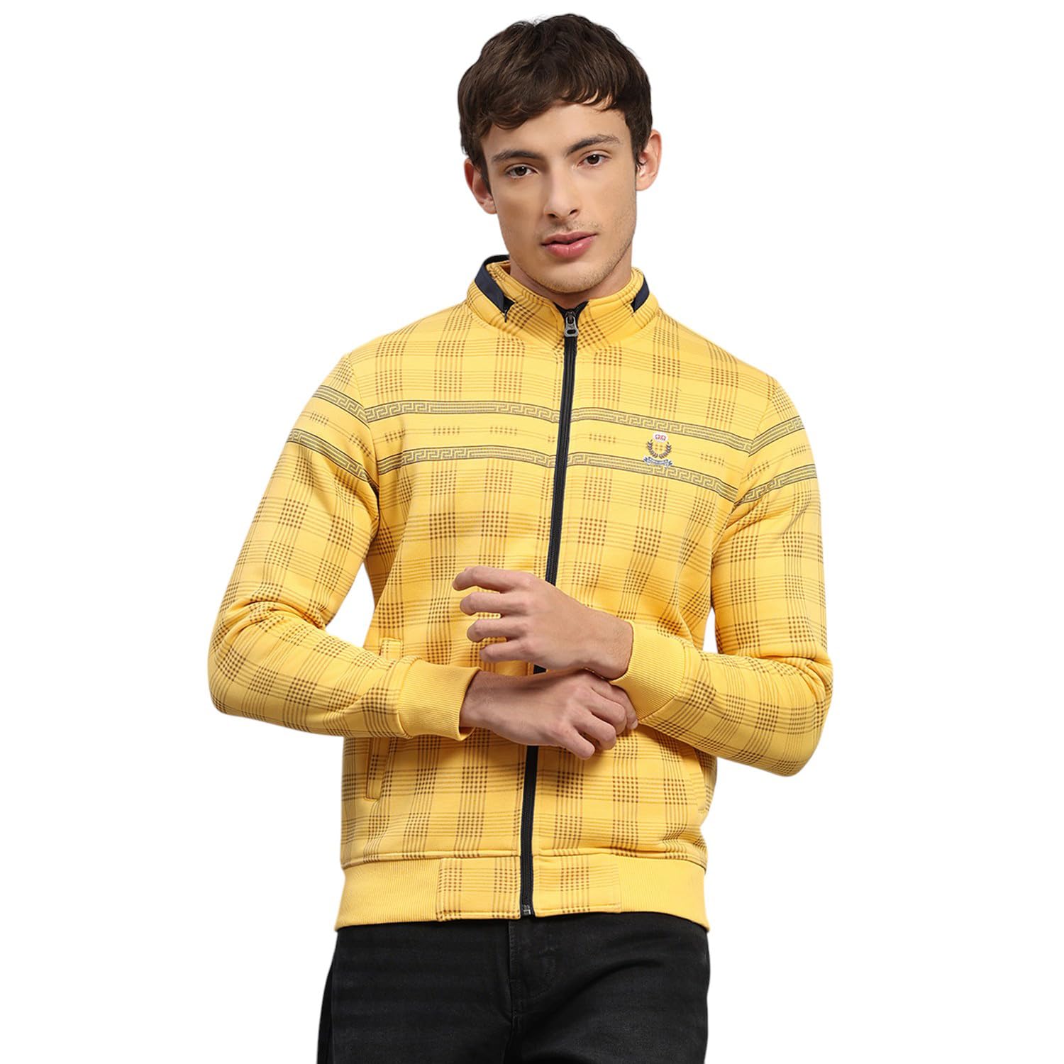 monte carlo Mens Regular Fit Printed Collar Neck Zipper Full Sleeves Winter Sweatshirt| Stylish Sweatshirt for Men | Soft Comfortable Casual Winter Wear for Men's (Pack of 1)-picture-15