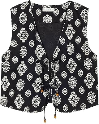 SPRINGFIELD Linen Laced Vest COAT Women