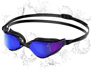 Gafas Natacion Polarizadas Antivaho Protección UV400, Correa de Silicona Ajustable - Profesional para Adultos & Adolescentes, Deportes Acuáticos Hombres Mujeres