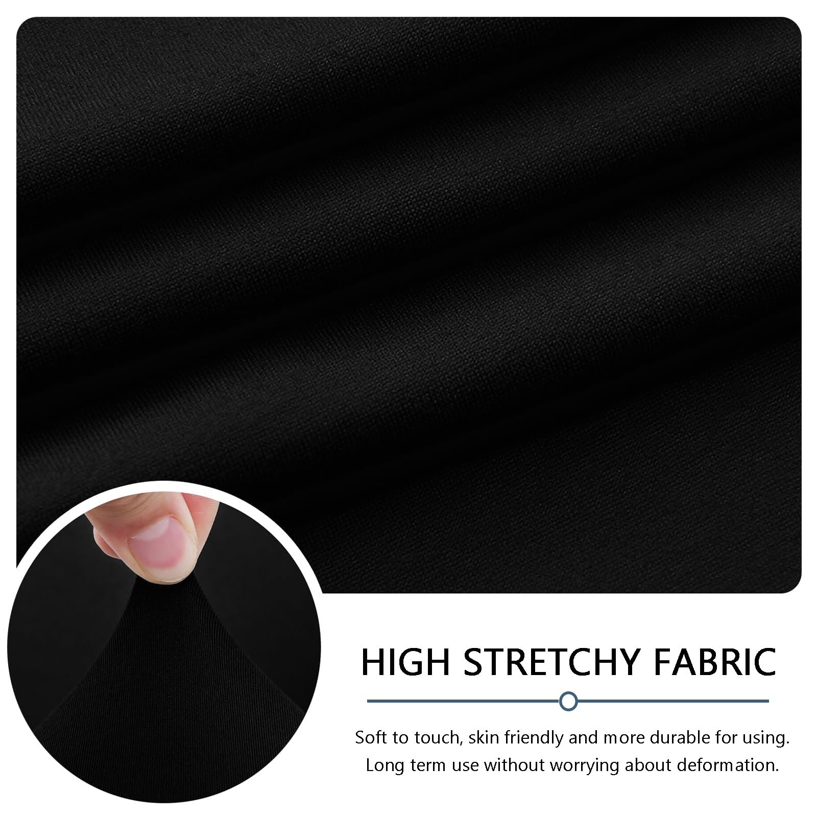 Générique Housse de Fauteuil Relax Imperméable Extensible, 4 pièces Couleur Unie Housse de Canapé Antidérapante avec Poche Latérale, Protege de Meubles Lavable pour Fauteuil Inclinable-Black
