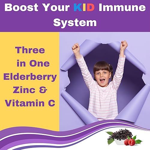 Miniatura 2 de Greenfield Nutritions - Gomitas halal de apoyo inmunológico de saúco para niños, apoya tu sistema inmunológico de forma natural con vitaminas halal