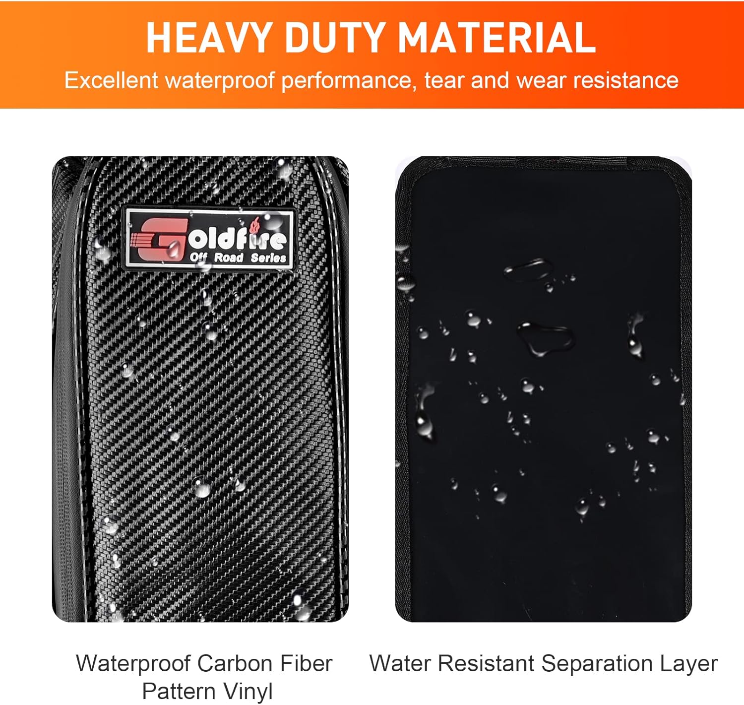 UTV Center Seat Storage Bag Between Seat Bag Tool Pouch Universal Compatible With Kawasaki KRX 1000 Teryx 4 Mule Accessories (Black)