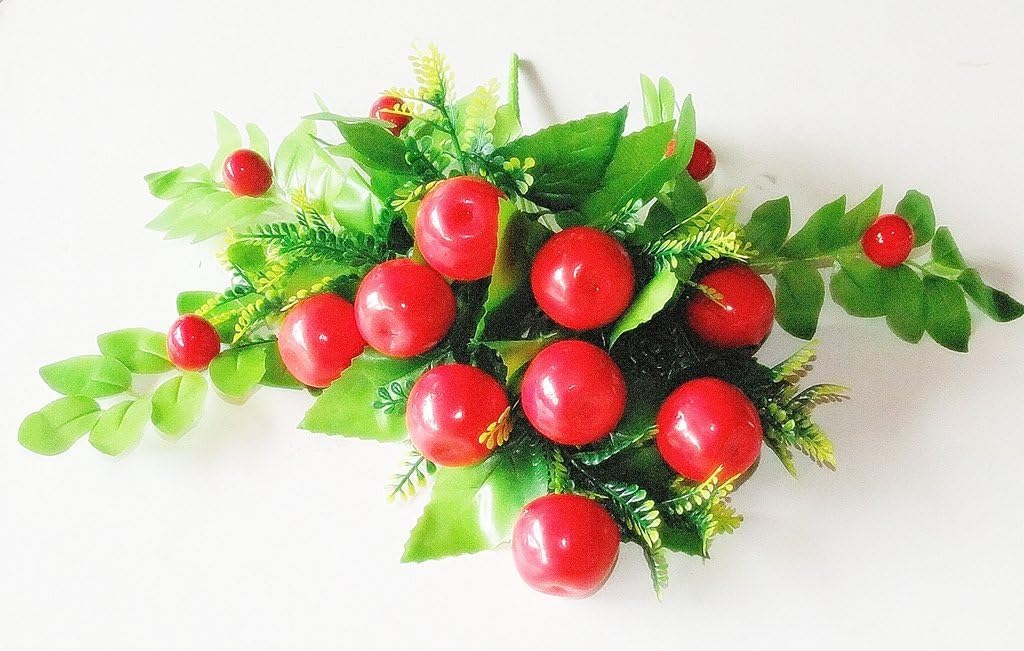 Flower And Fruit Flora Artificial, Red Apple.
