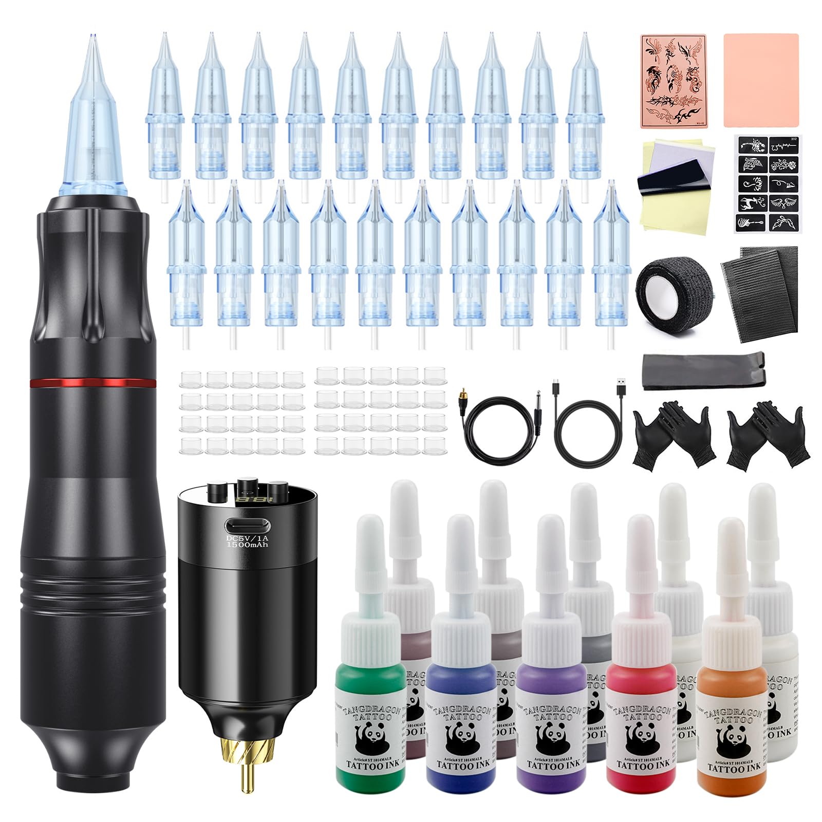 Biomaser Tattoo maschine set wireless Tattoo Machine 1500mAh