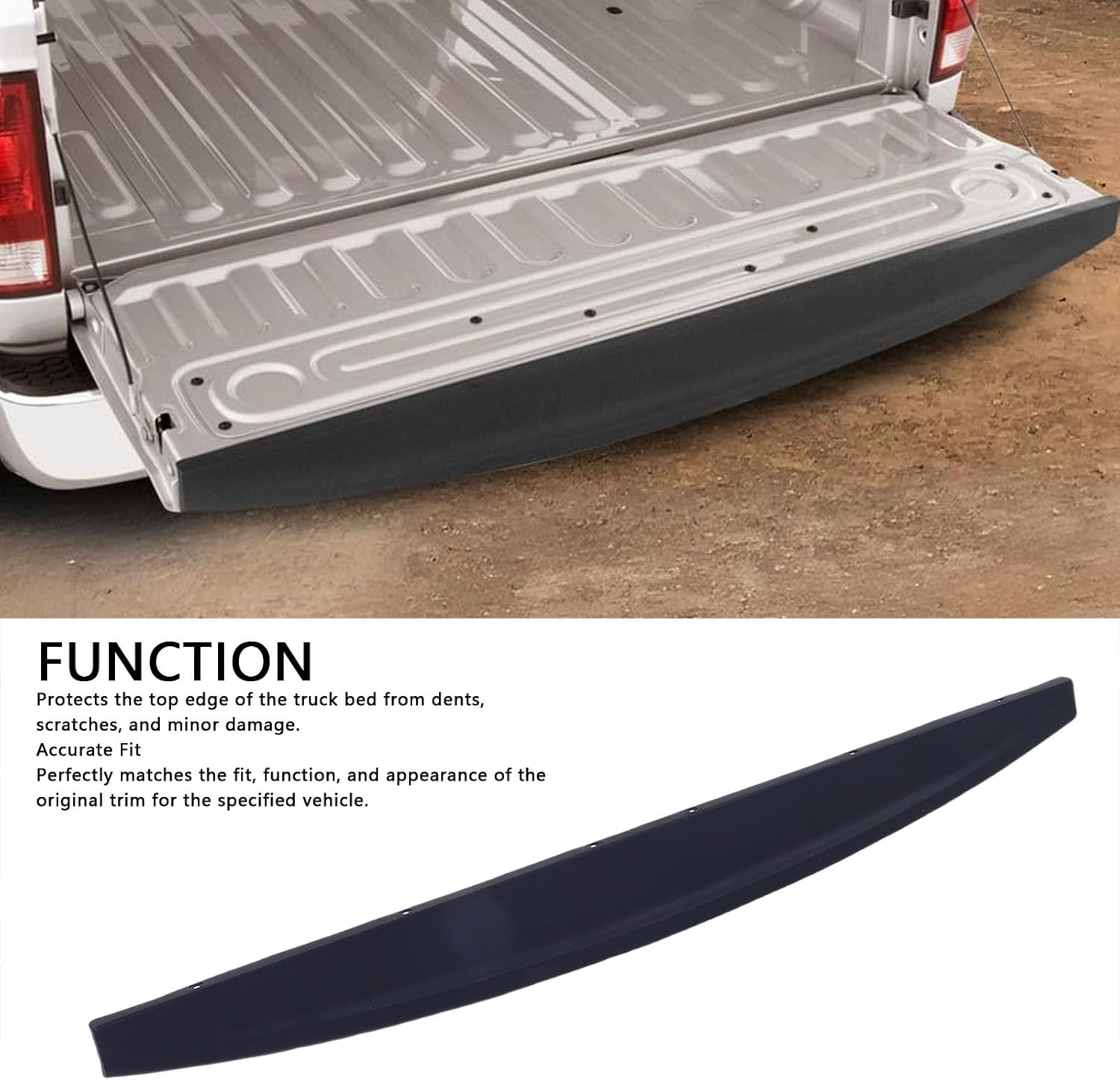 Karlak Tailgate Protector Top Cover Efficiently Guards Truck's Bed Edge Quick Installation for 1500 1500 Classic 2500 3500