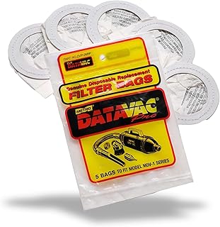 METROVAC DVP-26RP Disposable Bags - Convenient 5-Pack - Compatible with MetroVac Vacuum Models AM, ES, MDV-1, VM for Easy and Hygienic Waste Disposal