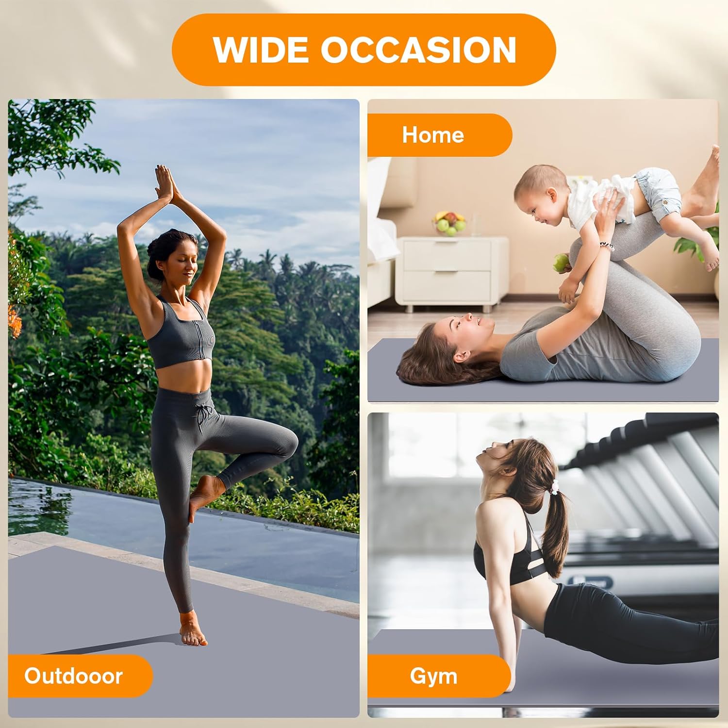 Non-Slip Dance Floor, Portable PVC Workout Pad for Ballet Pilates- Perfect for Home, Gym, Fitness, Studio, and Events