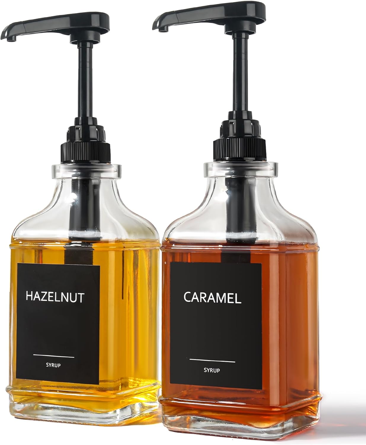 GMISUN Coffee Syrup Dispenser for Coffee Bar, Square Syrup