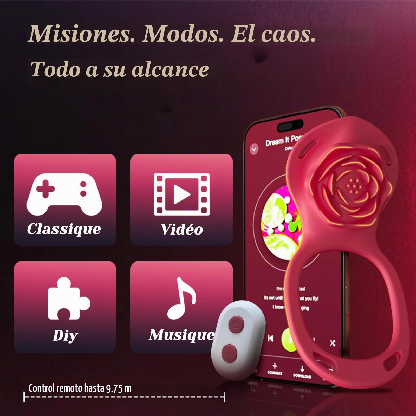 Vibradorador Mujer Juguetes Eróticos Pareja Sexuales Clítoris a Distancia | 10 Modos Succionador de Clítoris Femenino, Vibrador Mando Distancia App Interacción Parejas Juguetes Sexuales