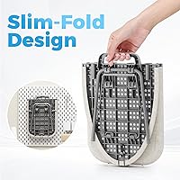 Vista 6 de KINGBOARD Tabla de planchar de mesa, tablas de planchar pequeñas con soporte para plancha, tabla de planchar plegable, cubierta extragruesa, tabla