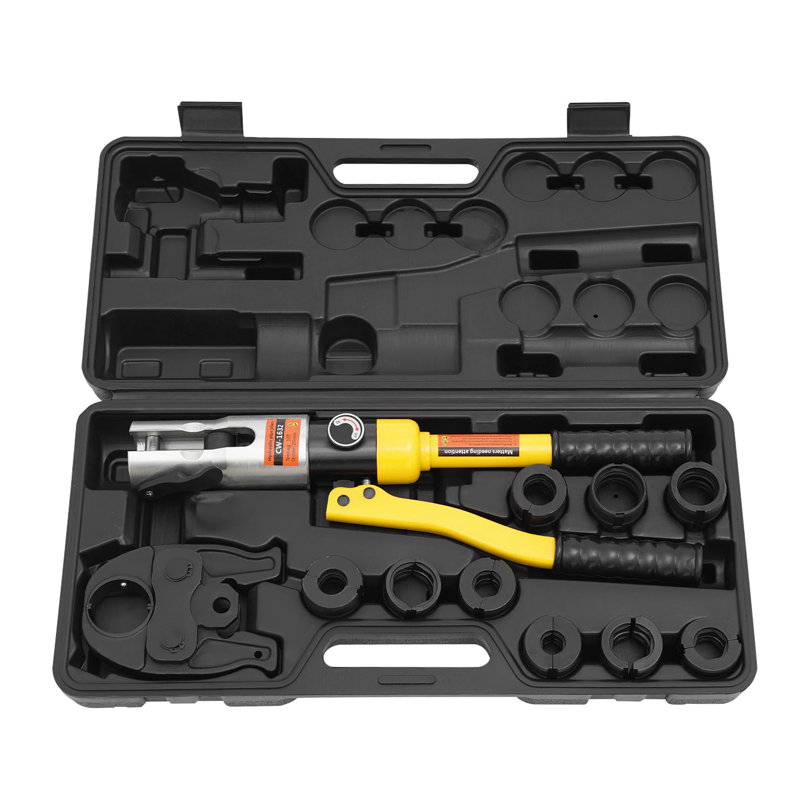 Pinza idraulica TH & M contorno M12/15/18/22/28+TH16/20/26/32 per tubi in alluminio, tubi in plastica, tubi PEX, tubi multistrato, estremità del cavo, connettori nudi e crimping esagonale