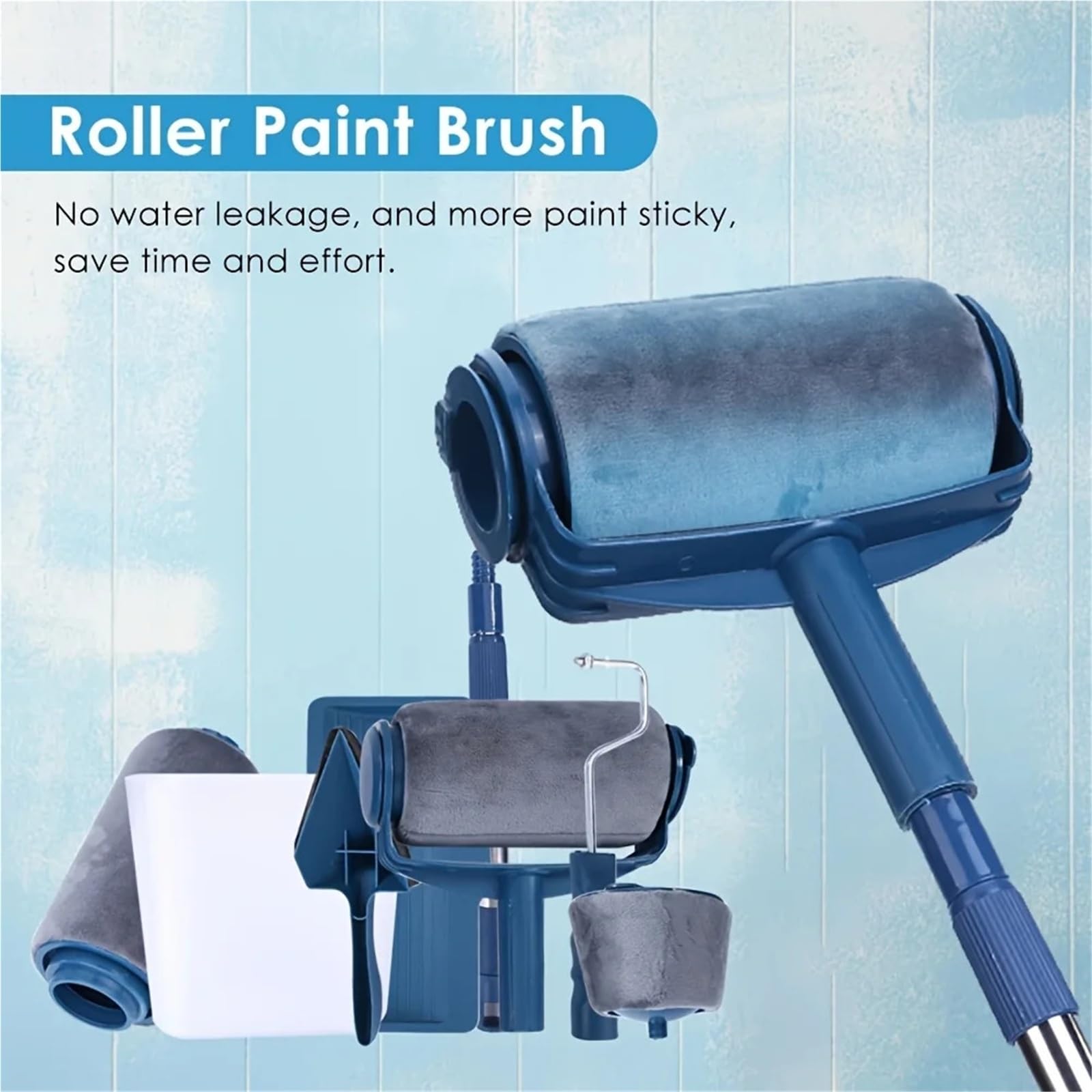 Rullo Per Pittura 1 set di strumenti for manico for pennello angolare for rullo vernice multifunzionale rotolo pittura murale fai da te for uso domestico pennelli for facili usare