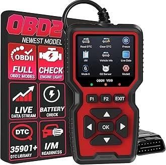 OBD2 Scanner Diagnostic Tool, Check Engine Code Reader OBD2 Scanner with Reset, Mode 6, Mode 8 & I/M Readiness, Auto Check Engine Light Car Diagnostic Scan Tool for All OBDII Car Since 1996
