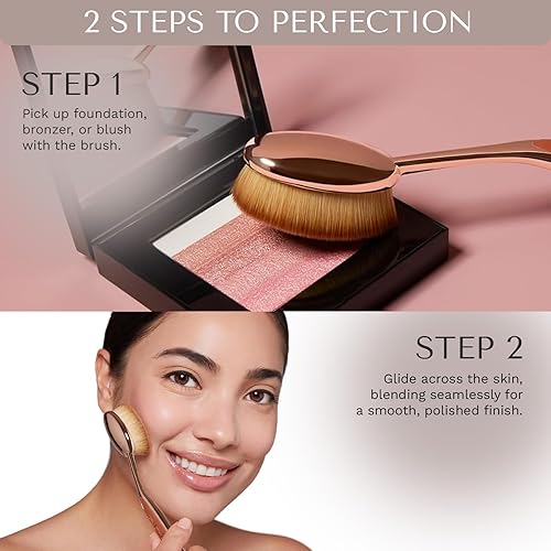 Miniatura 6 de Artis Elite Oval Brush 7 - Brocha de maquillaje negra, 1 pieza